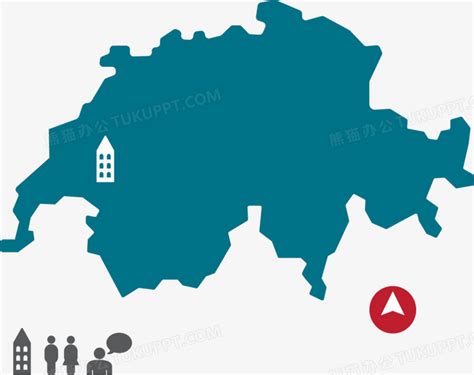 瑞士地图图片