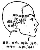 翳风穴位图图片