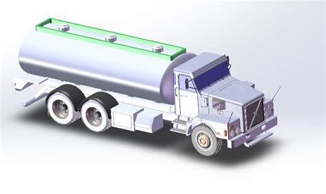 【工程机械】Truck volvo罐车模型3D图纸 IGS STEP格式_SolidWorks-仿真秀干货文章