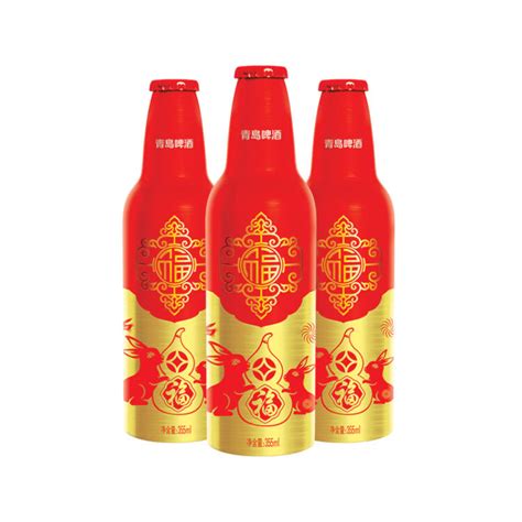 青岛啤酒（TsingTao）鸿运当头 生肖兔年罐啤酒 355*12瓶 整箱装-商品详情-光明服务菜管家