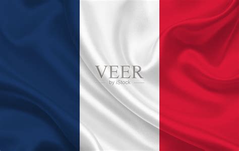 法国国旗国家在波浪丝绸织物背景全景图插画图片素材_ID:382182866-Veer图库