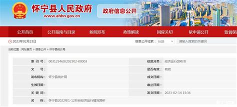 2022年怀宁县GDP344.9亿元，同比增长3.9%_怀宁县GDP_聚汇数据
