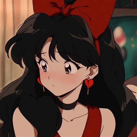 黑色头像复古风女生动漫
