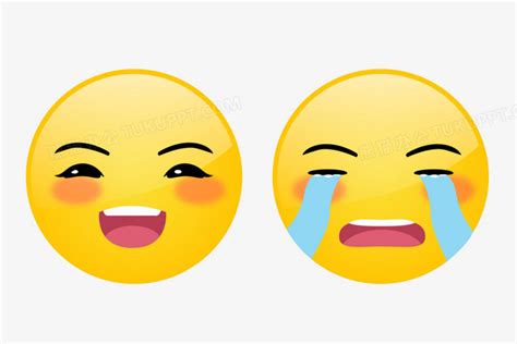 笑脸哭脸表情哭笑面具emoji表情表情包PNG图片素材下载_笑脸PNG_熊猫办公