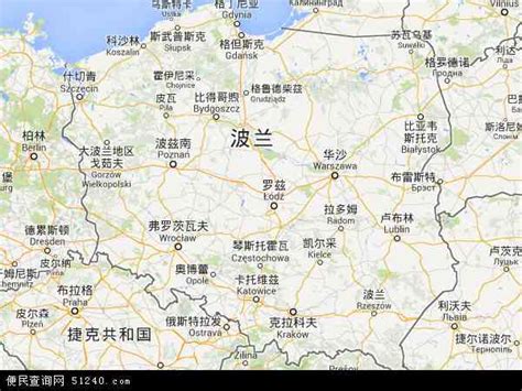 波兰地图图片