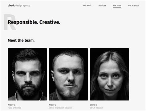 30个网页设计创意团队网站设计 - 设计之家