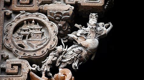 雕梁画栋中国展示传统古典古风建筑雕刻图案纹样彩绘临摹图片素材_虎窝淘