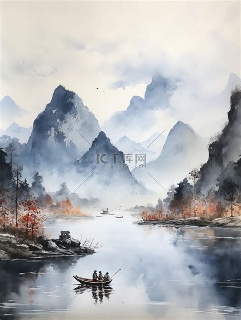 「黑白」轻舟万重山图片 「黑白」轻舟万重山图片