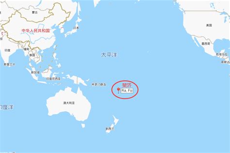斐济地图上的位置图片