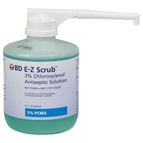 BD E-Z Scrub™ 3% Chloroxylenol Antiseptic Solution - Foot Pump, 32 oz ...