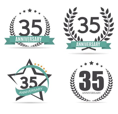 数字35,绘画插图,模板,矢量,周年纪念,请柬,图标,蓝色背景,庆祝,设计设计模板,汇图网www.huitu.com