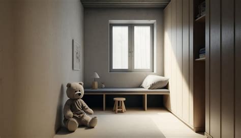 Interior minimalista beige para niños ia generativa | Foto Premium