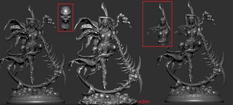 死亡女神3D打印模型_死亡女神3D打印模型stl下载_人物3D打印模型-Enjoying3D打印模型网