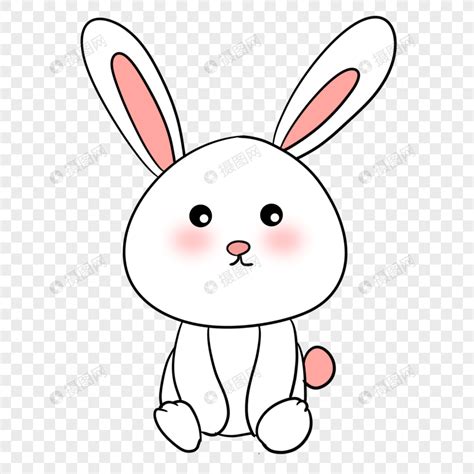可爱兔子表情包元素素材下载-正版素材401335081-摄图网