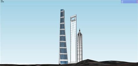 上海中心大厦shanghaiTowerbyGensler 异型办公楼su模型SU模型 异形未来办公楼SU模型