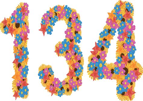 134 Number logo vector illustration, 134 Years Anniversary Celebration ...