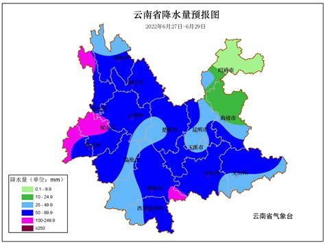 6月27日至29日云南省将自北向南出现强降雨-沐甜科技