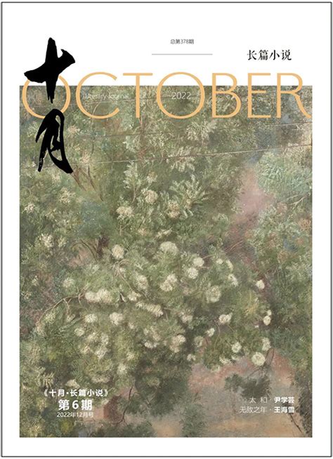 《十月》杂志 | 《十月·长篇小说》2022年第6期