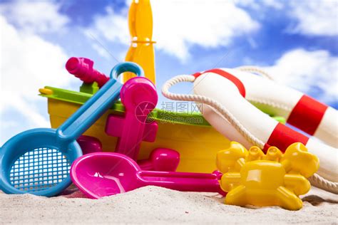 儿童沙滩玩具套装沙子决明子宝宝玩沙工具大号挖沙铲子和桶车男孩_虎窝淘
