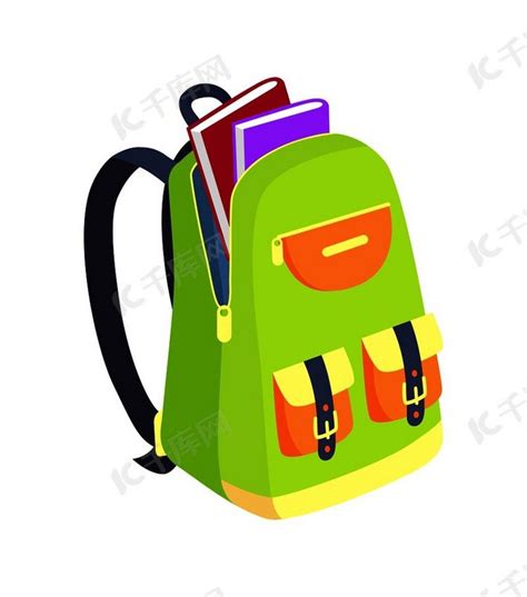 女孩整理书包上学元素素材下载-正版素材401781634-摄图网