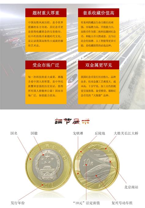 2018年中国高铁纪念币流通高铁币10元面值-价格:16.0000元-se62593674-普通纪念币-零售-7788收藏__收藏热线