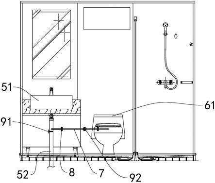 一种具备装配式引流管结构的节能型集成卫浴的制作方法