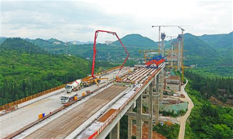 贵州兴义：金州大桥完成总体进度60% 预计2023年6月建成通车-新华网