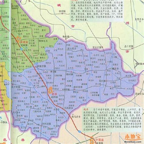赵县地图全图高清版- 石家庄本地宝