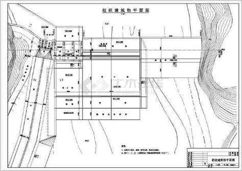 某小型滚水坝电站引水枢纽布置及结构图_cad图纸下载-土木在线