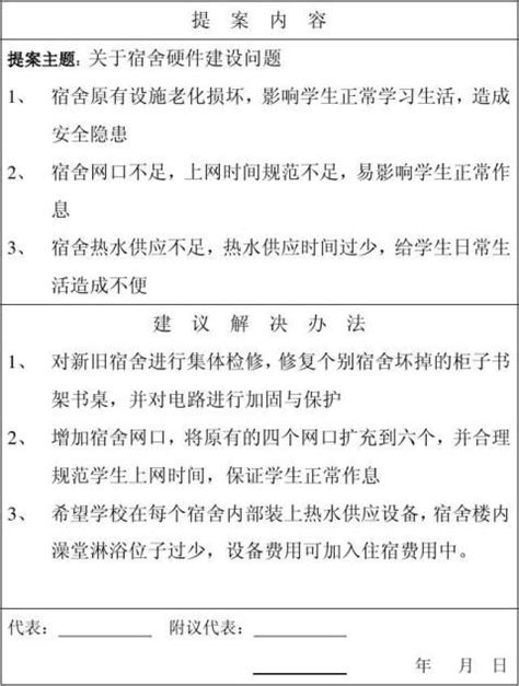 北京市学生联合会第十二次代表大会提案书(模板) - 范文118