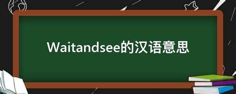 Waitandsee的汉语意思 - 业百科