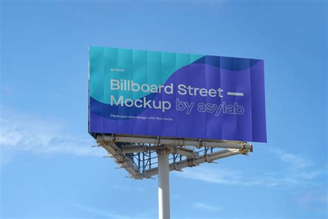 户外大型广告牌效果图样机模板 Billboard Mockup Set-变色鱼