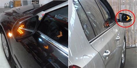 汽车后视镜转向灯 LED高亮倒车镜灯 隐藏式扫描反光镜箭头灯 ...