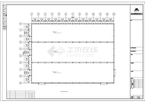 厂房设计_漳州某公司钢结构厂房工程CAD施工图_工业厂房_土木在线