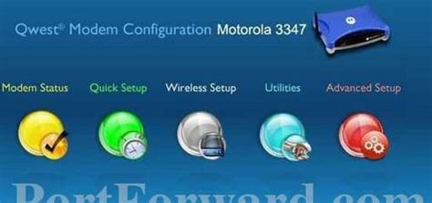 Simple Motorola 3347 Router Port Forwarding