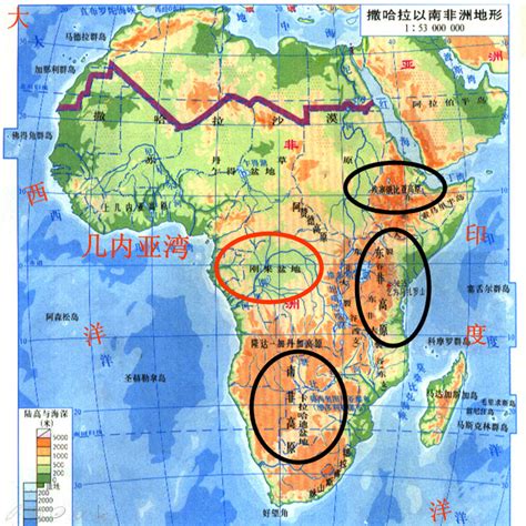 非洲河流分布图图片