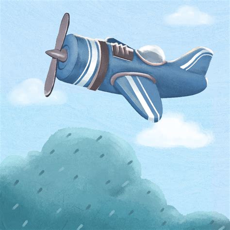 航空题材手绘|插画|商业插画|蓝蚊子 - 原创作品 - 站酷 (ZCOOL)