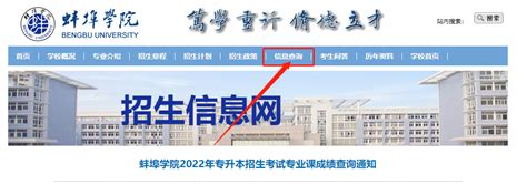 2022年蚌埠学院专升本招生考试专业课成绩查询入口！-新东方网