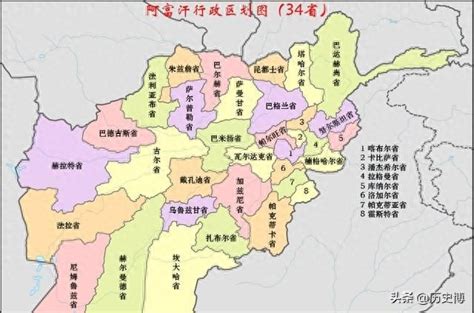 阿富汗面积多少平方公里_阿富汗行政区域图划分 - 工作号