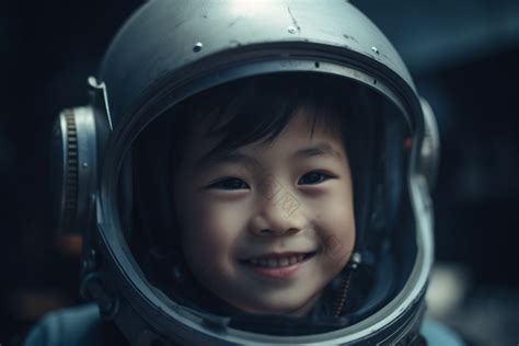 小男孩宇航员航天微笑图片-包图网