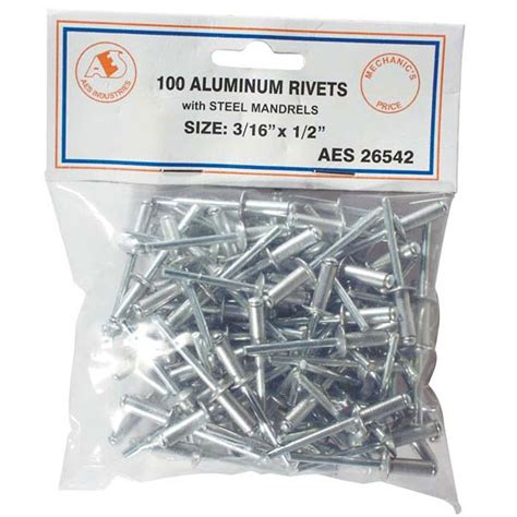 Aluminum Rivets - 3/16" x 1/2" 26542