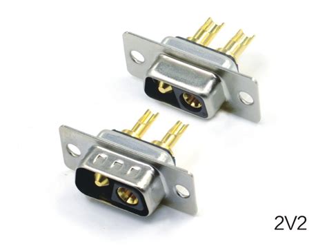 大电流连接器 DB7W2 针/孔7V2 公/母头焊线式 矩形重载接插件插头-阿里巴巴