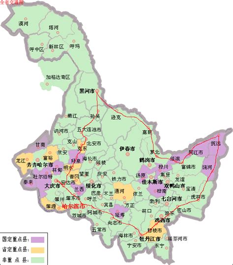 黑龙江省黑河市地图 高清地图