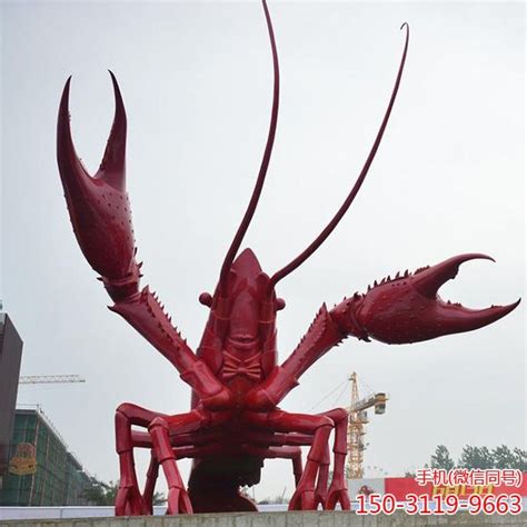 海鲜城仿真大龙虾雕塑_厂家图片价格-玉海雕塑