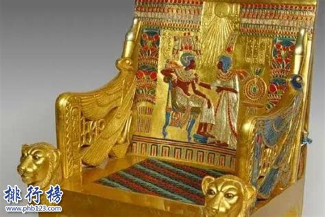 全球最值钱的十大文物-埃及黄金宝座上榜(距今约已3000余年)-排行榜123网