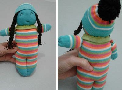 袜子娃娃 可爱围巾小熊的制作教程_布艺玩偶_生活DIY（一） - 晒宝手工（晒晒纸艺网）