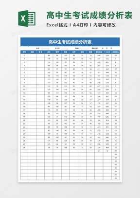 考试成绩统计表模板下载-包图网