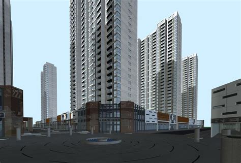 [湖北]襄樊知名地产广场现代高层商住综合体设计文本(JPG+CAD+PSD+Max）-居住建筑-筑龙建筑设计论坛