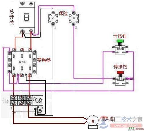 继电器接线图图片