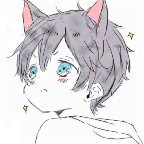 动漫猫男图片